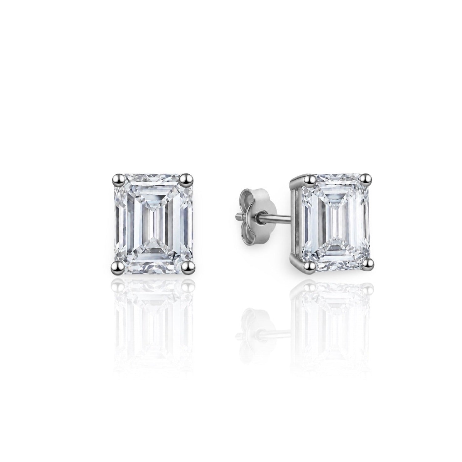 Emerald Earrings | 925 Sterling Silver