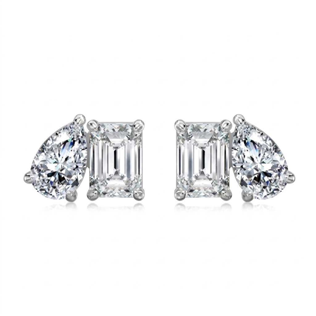 Toi et Moi Earrings | 925 Sterling Silver