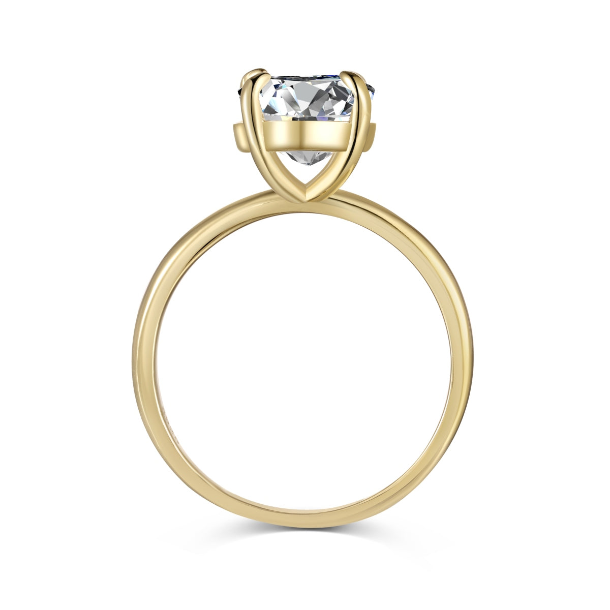 Oval Diamond Ring | 925 Sterling Silver