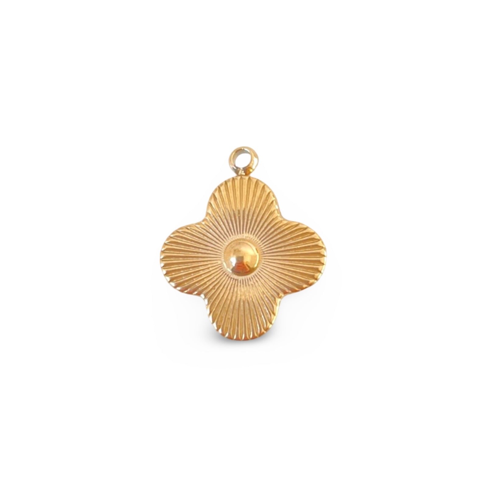 Gouden klaverhanger