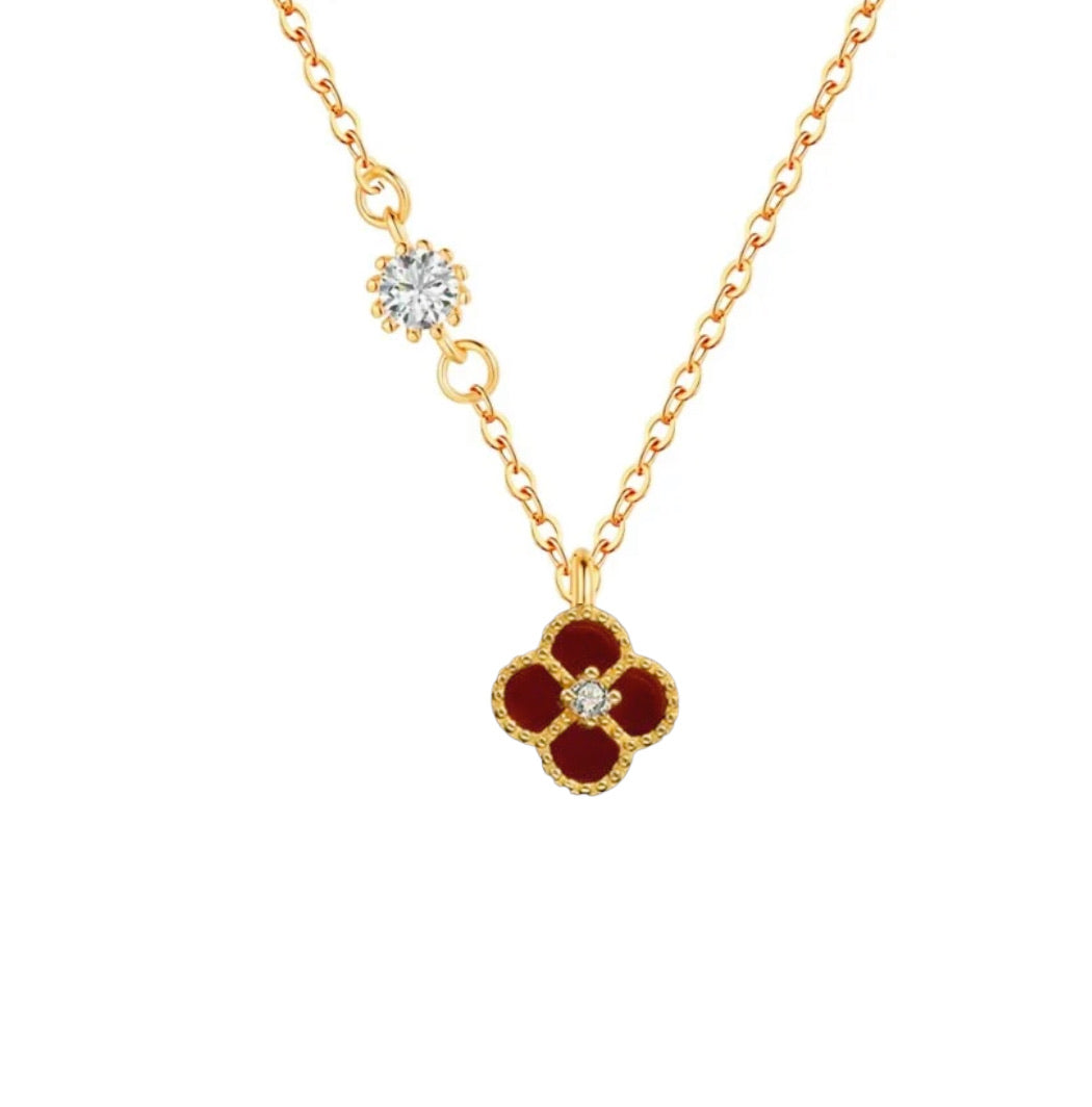 Enkele klaverketting | 925 sterling zilver