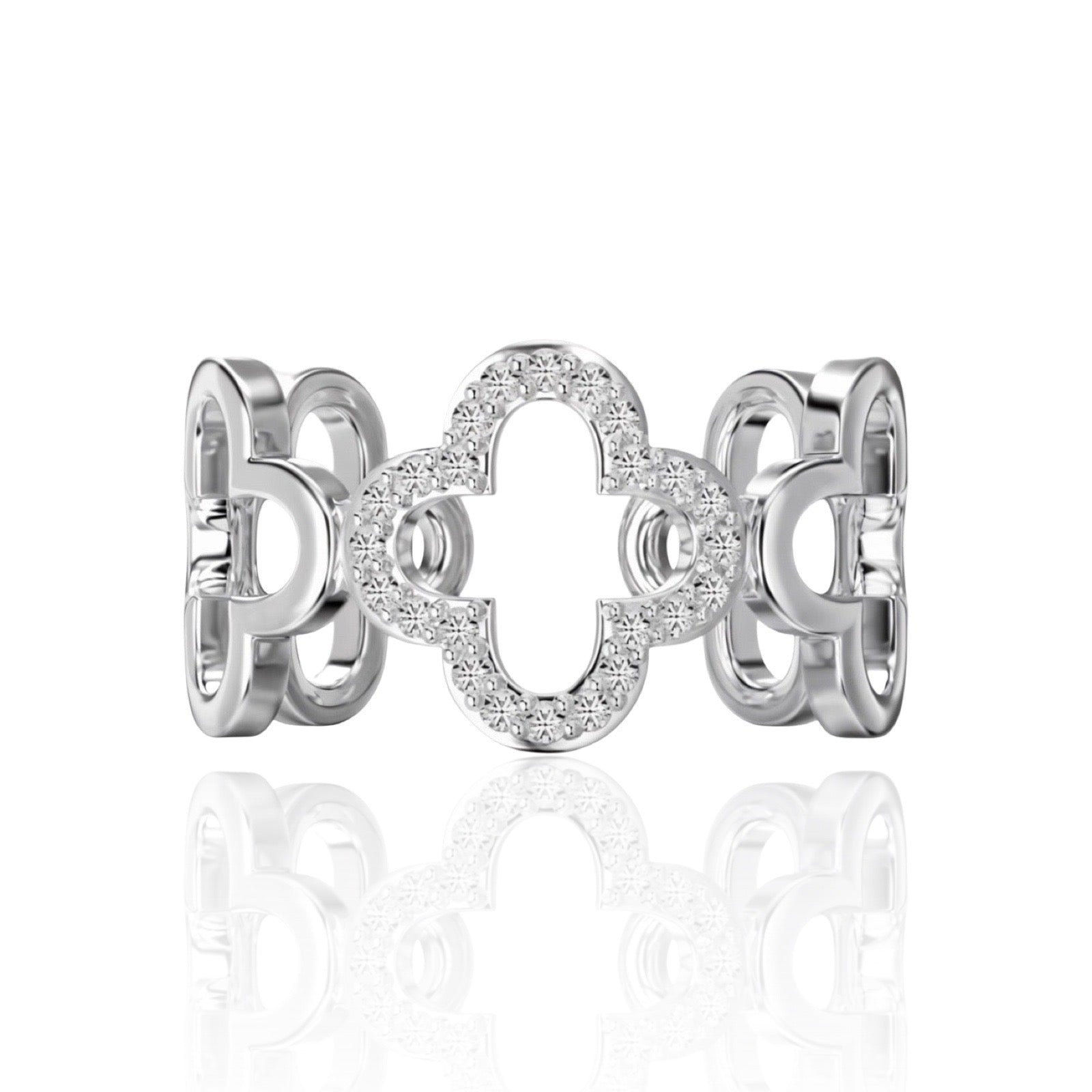 Luxe Clover Ring | 925 Sterling Silver