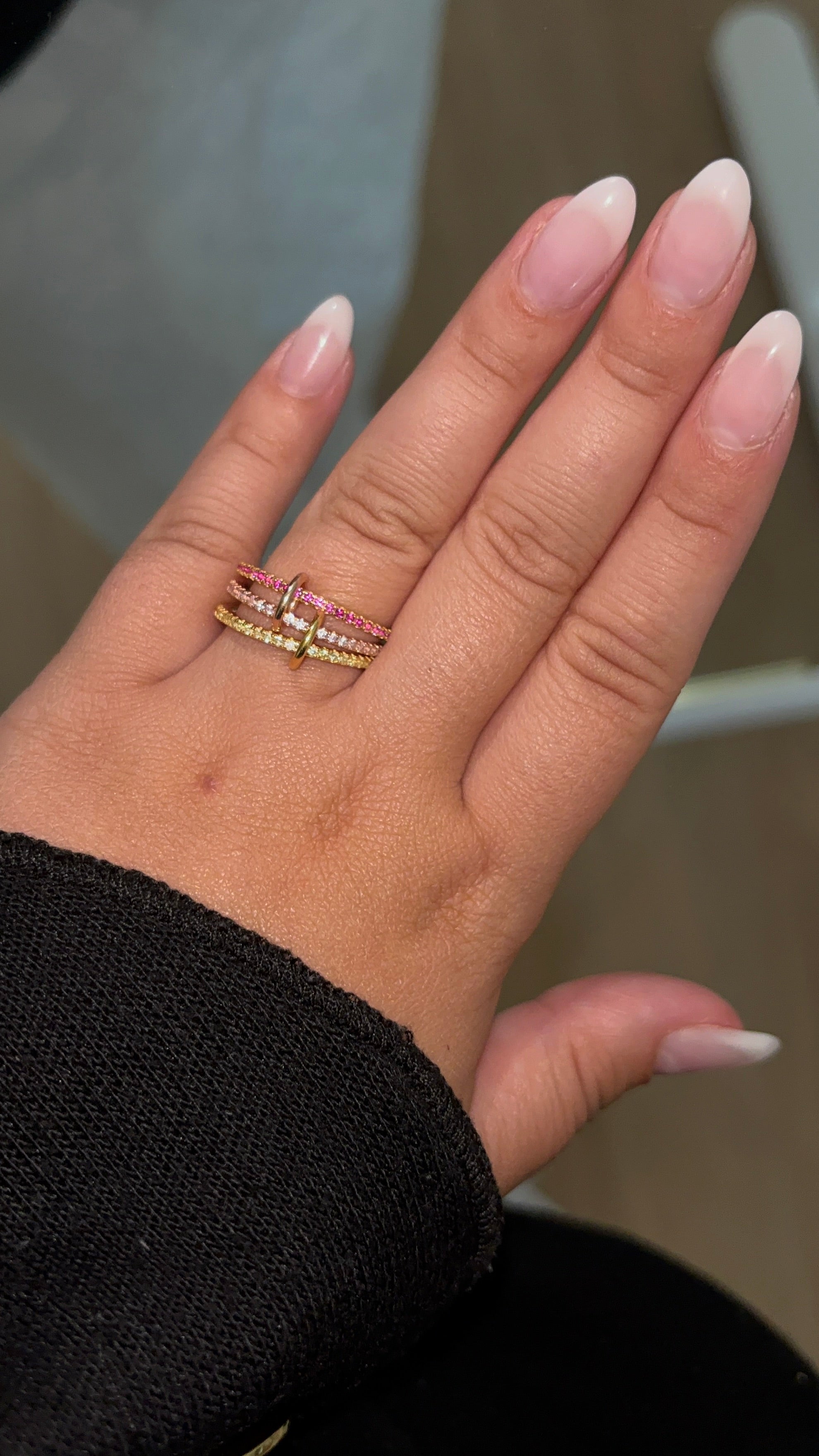 Sunset Trio Ring | 925 Sterling Silver