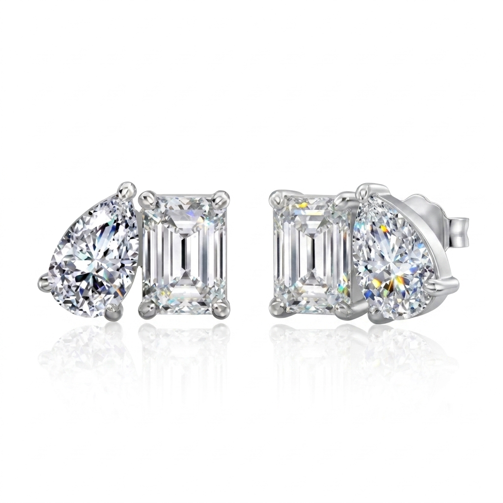 Toi et Moi Earrings | 925 Sterling Silver