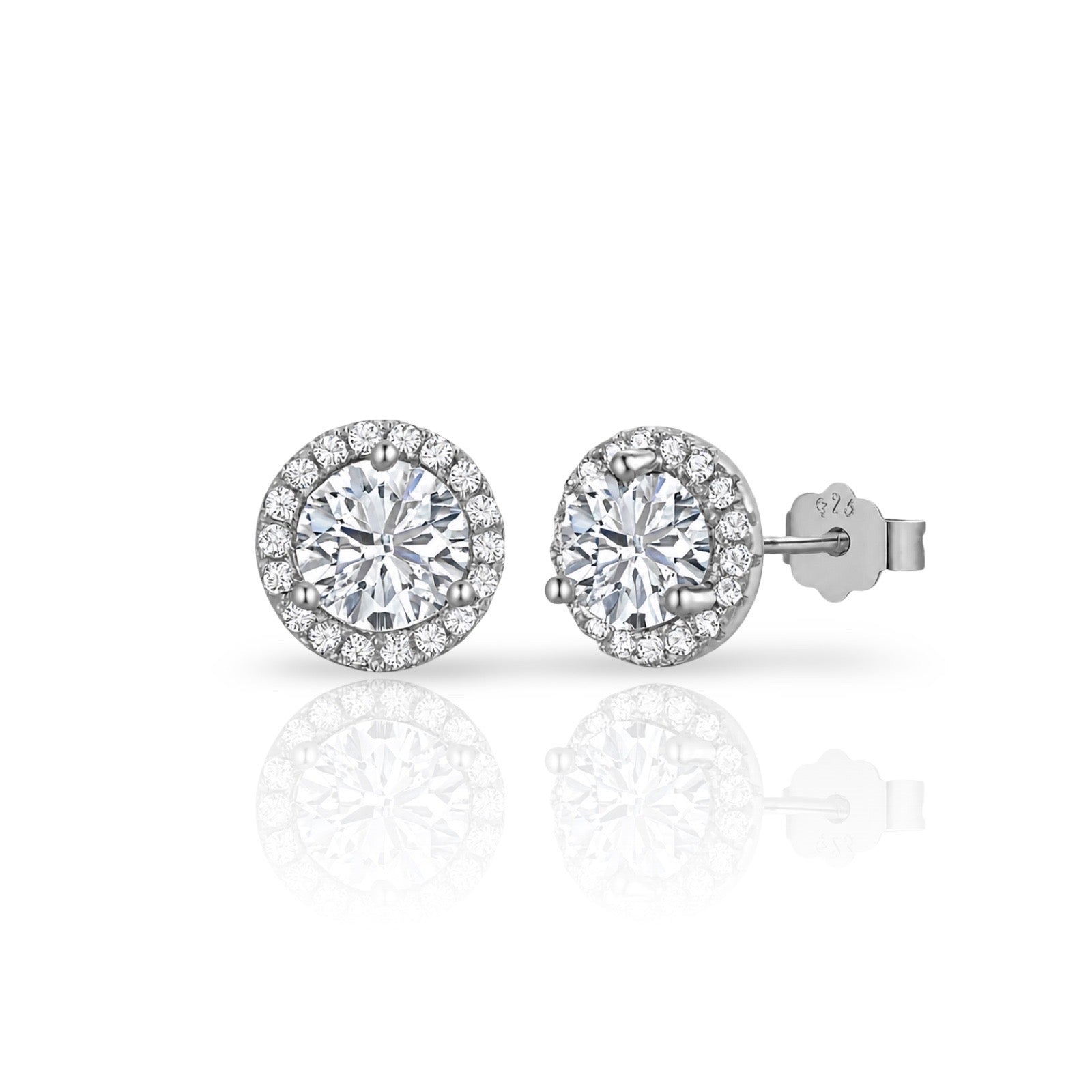 Solitaire Earrings | 925 Sterling Silver