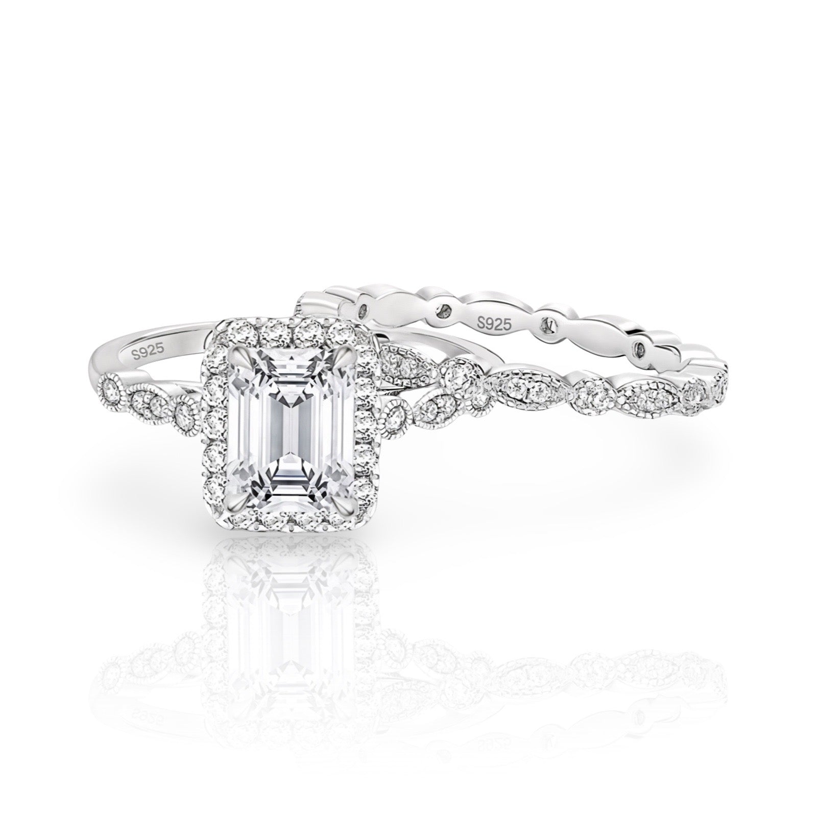 Emerald Ring | 925 Sterling Silver