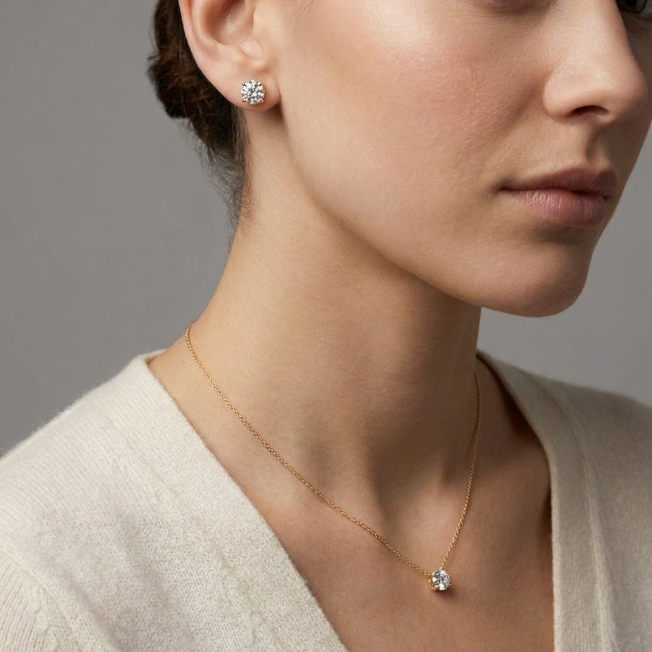 Diamond Stud Earrings