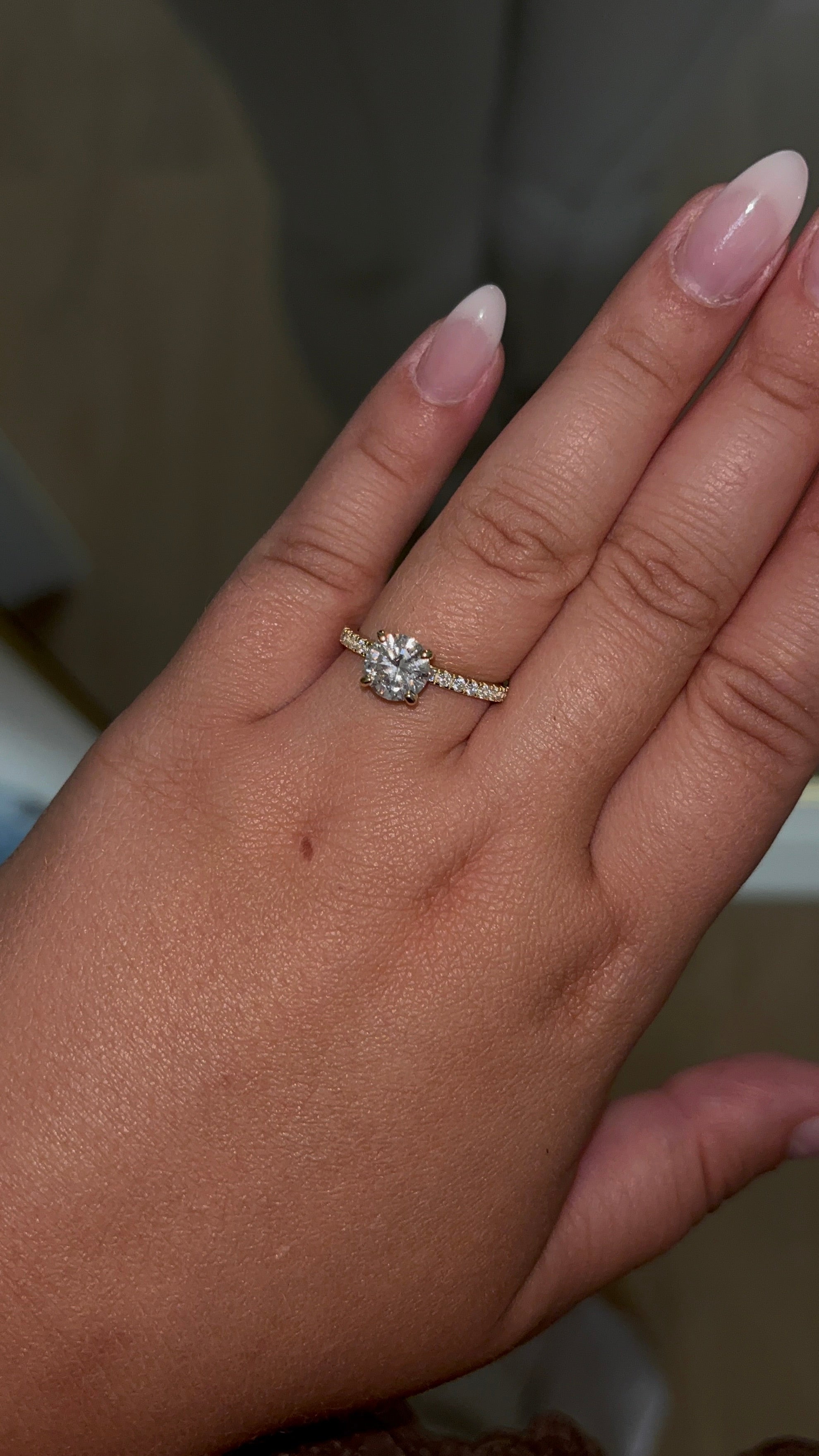 Ronde diamanten ring | 925 sterling zilver