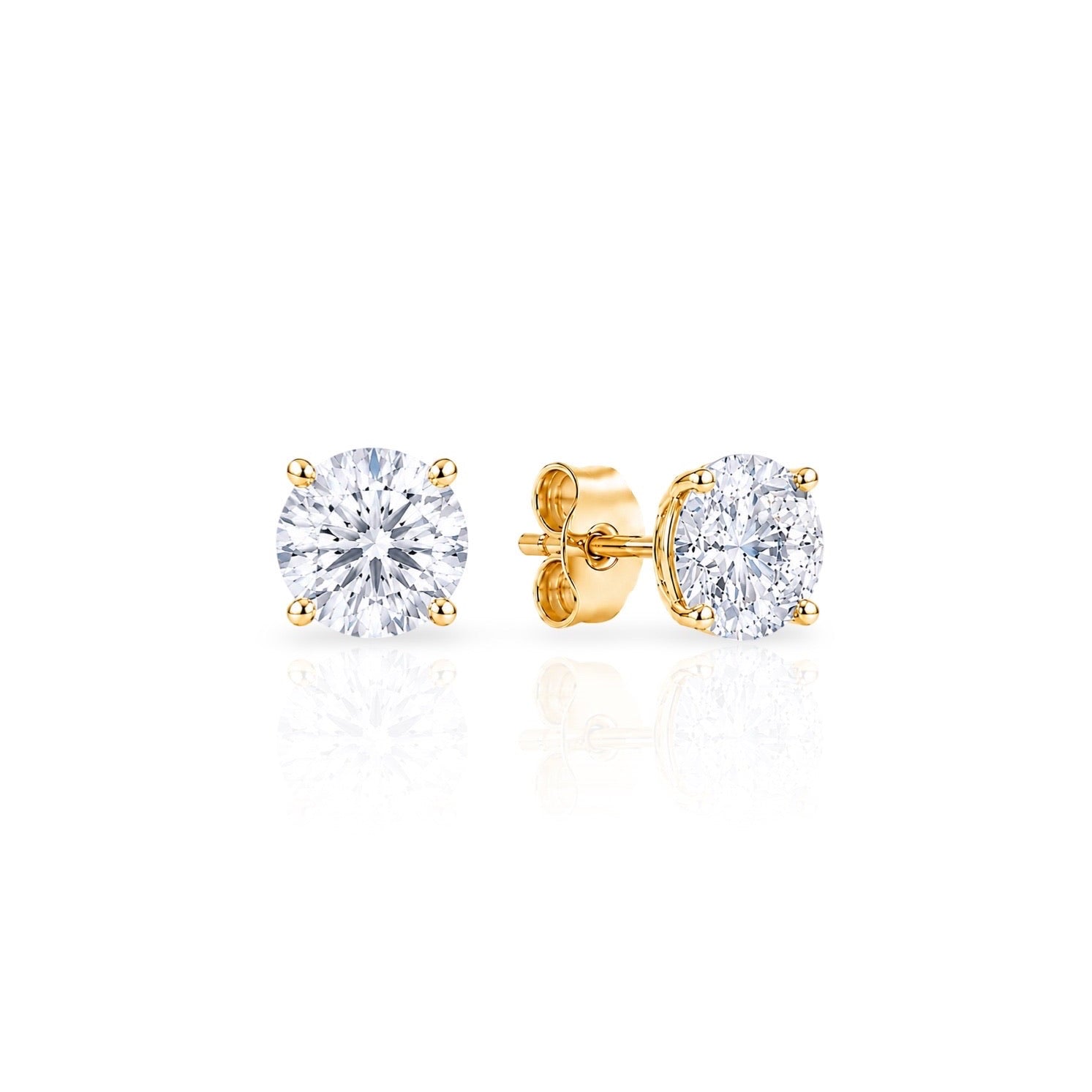 Diamanten oorknopjes