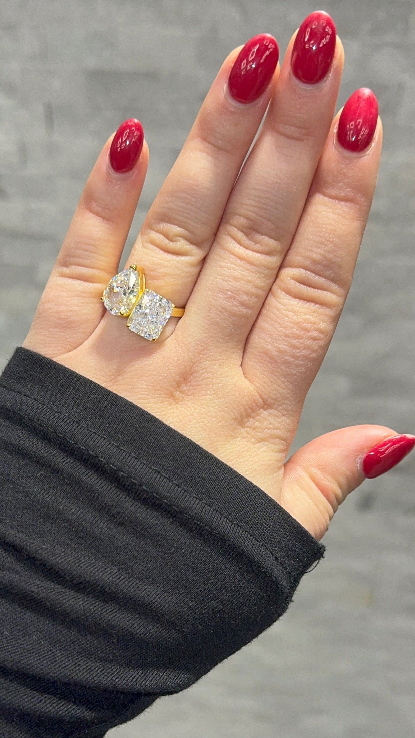 Duo Briljant Ring | 925 Sterling Zilver