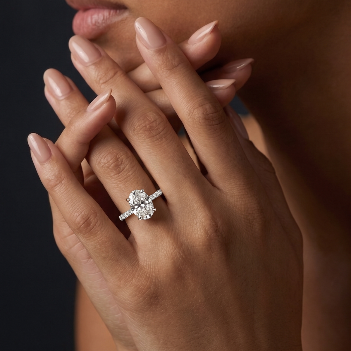 Soleira Ring in 925 sterling silver with pavé band