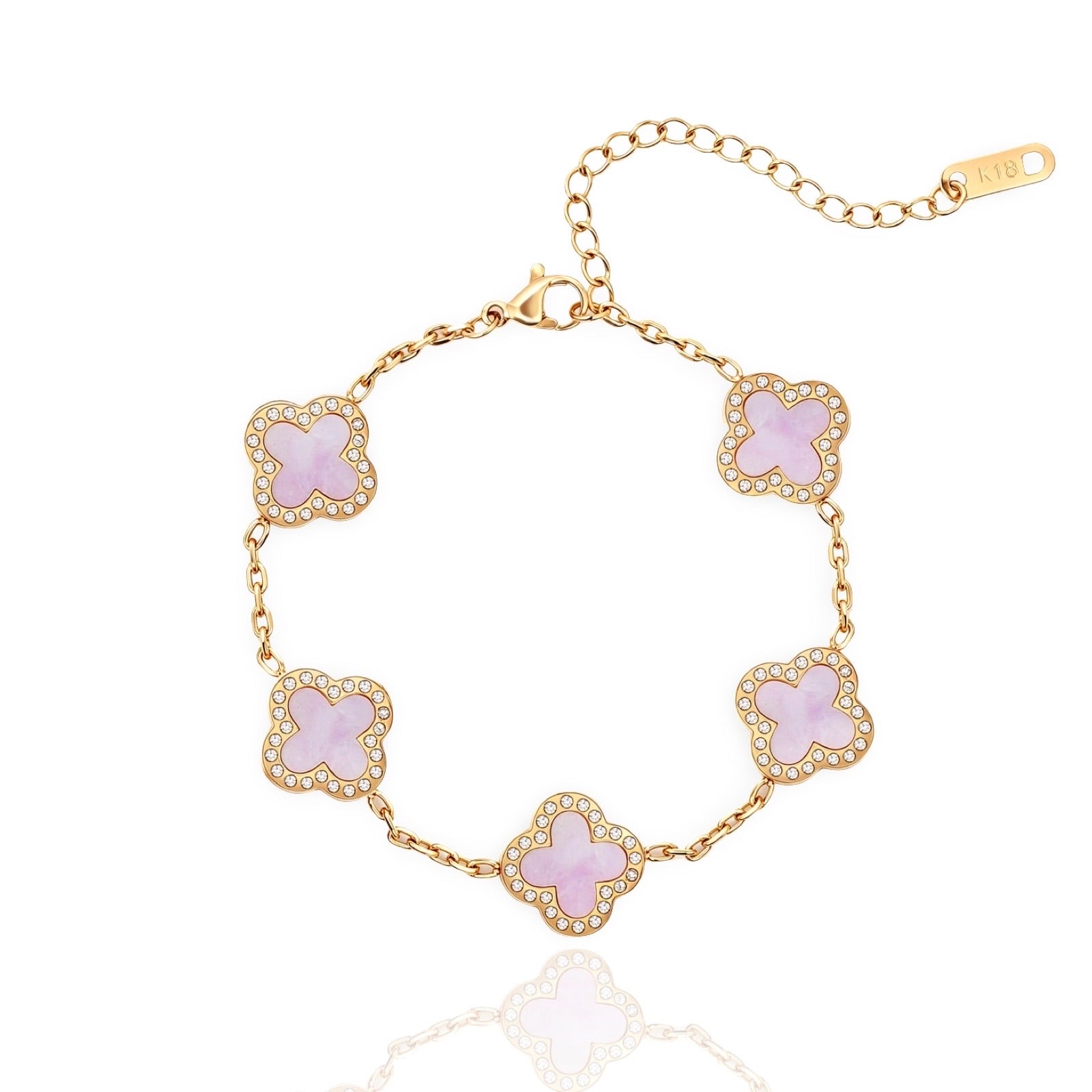 Parel klaver armband