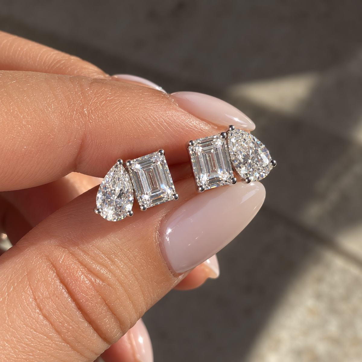 Toi et Moi Earrings | 925 Sterling Silver