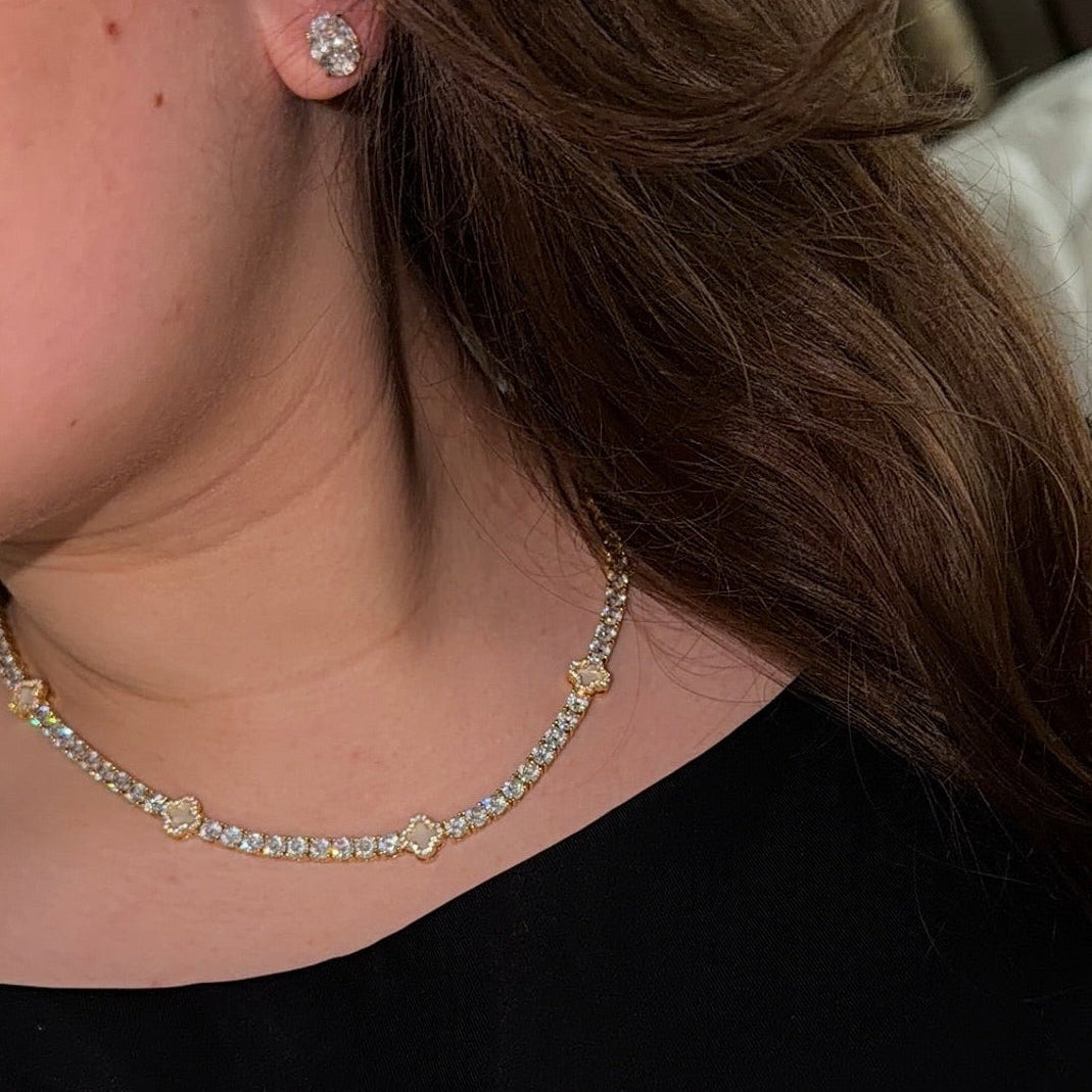 Ovale diamanten oorbellen | 925 sterling zilver