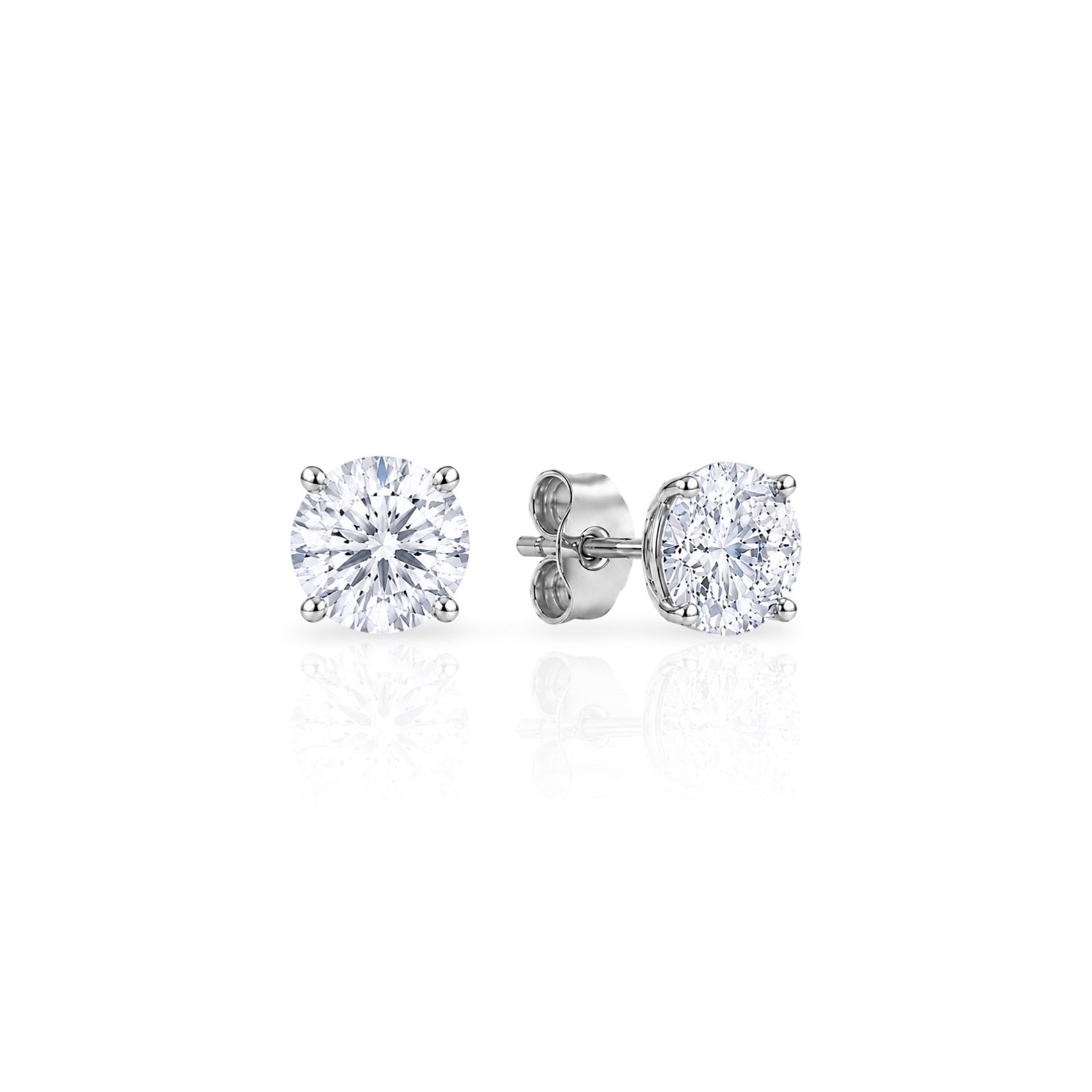 Diamanten oorknopjes