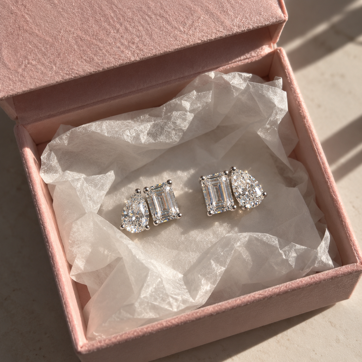 Toi et Moi Earrings | 925 Sterling Silver