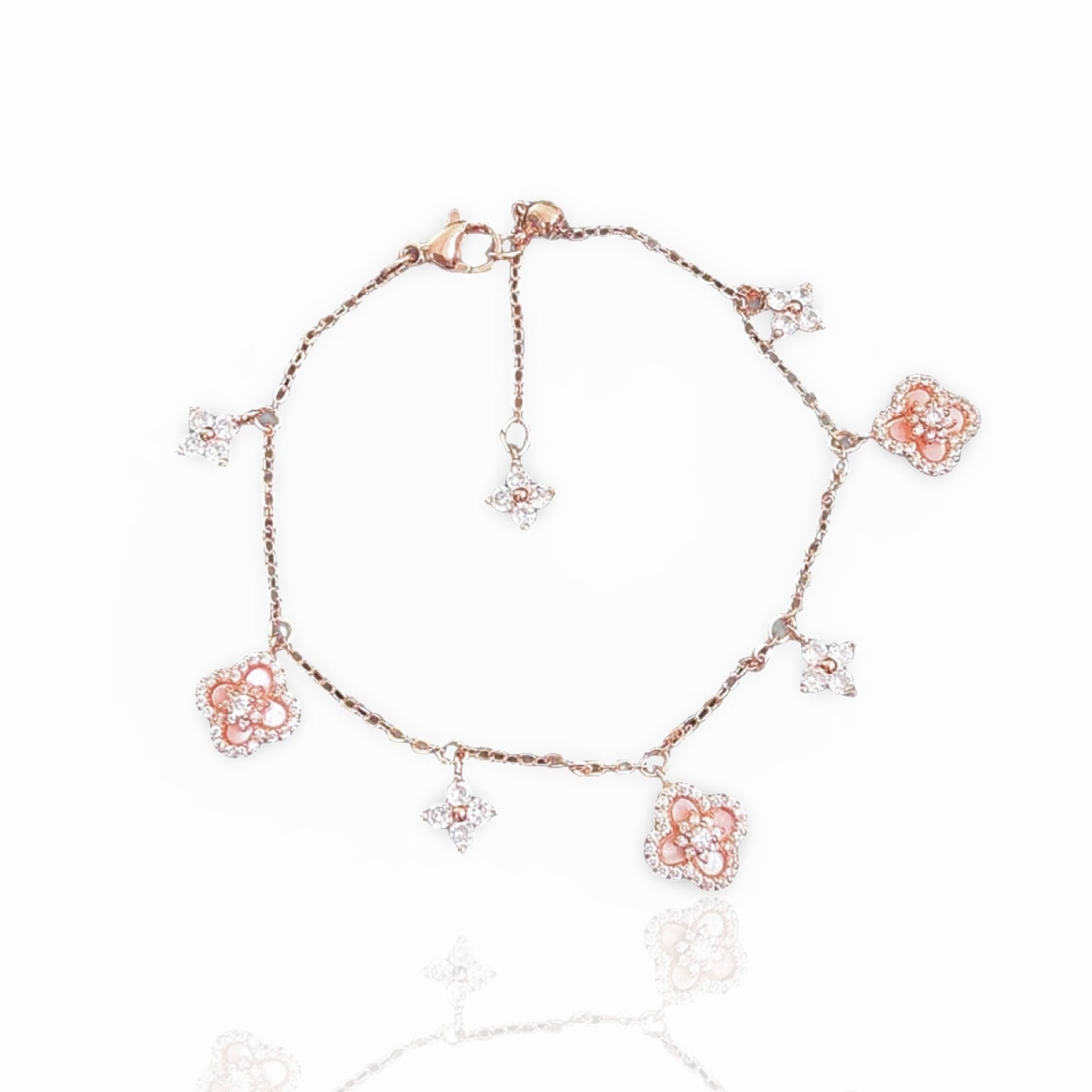 Charm Diamond Bloom Bracelet