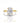 Gold Oval Diamond Ring | 925 Sterling Silver
