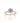 Gold Round Diamond Ring | 925 Sterling Silver