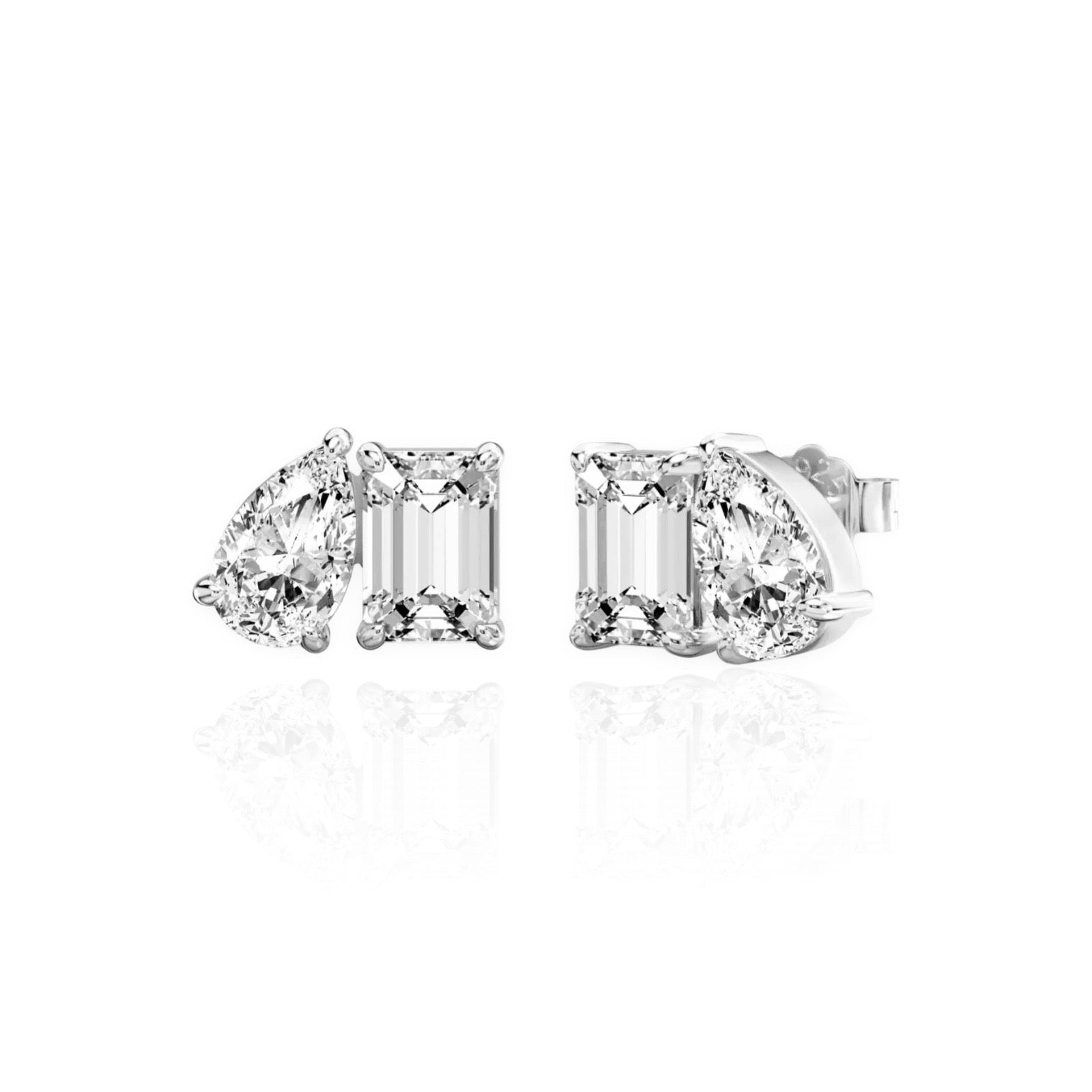 Toi et Moi Earrings | 925 Sterling Silver