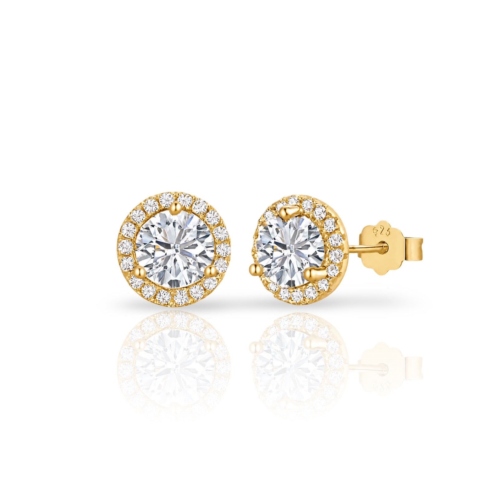 Solitaire Earrings | 925 Sterling Silver