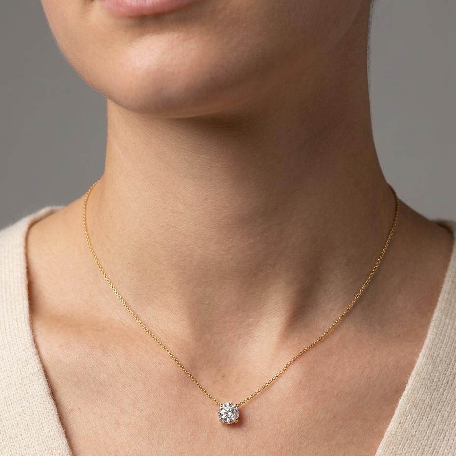 Diamond Stud Necklace