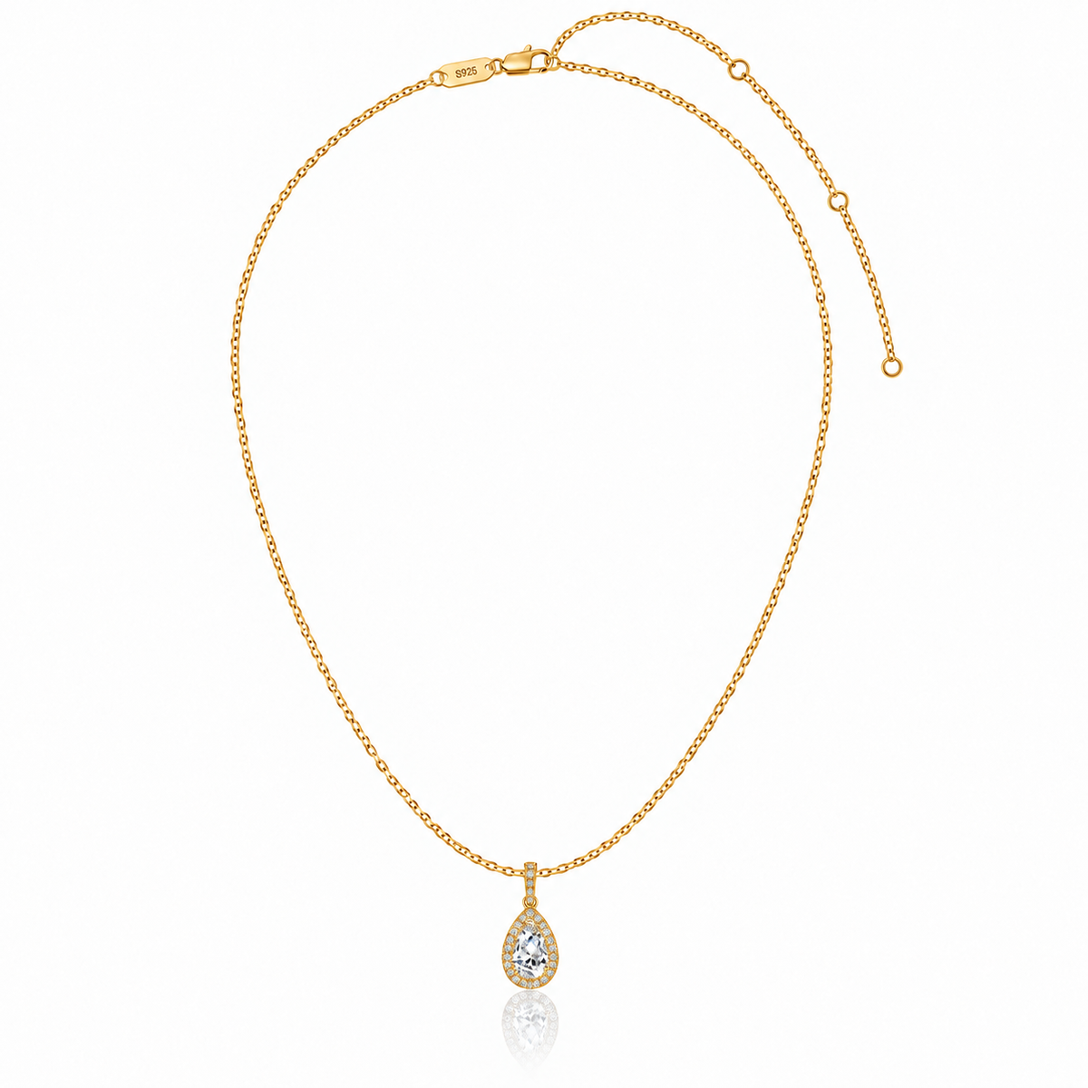 Nayara Necklace in gold, full view